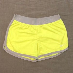 NIKE | Neon Yellow Dri-Fit Mesh Short | S